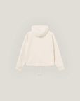 Cropped Merch Hoodie - Off White