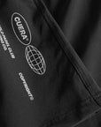 Womens Active Globe Shorts - Black