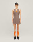 Oncourt Globe Dress - Brown