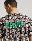 Oncourt Breathe Camou T-Shirt - Camou Green Print