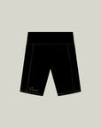 Cuera Active Biker Tights Hidden Seem in Black, flat lay front view