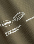 Cuera Active Cuera Track Pants in Army, logo print detail