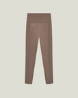 Cuera Active Logo Tights Long in Walnut, flat lay front view