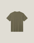 Cuera Active WPC Light Weight T-Shirt in Army, flat lay back view