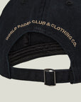Cuera Offcourt Cuera Cap in Black, flat lay back view
