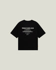 Cuera Offcourt Legacy Short Sleeve in Black, flat lay back view