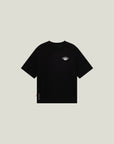 Cuera Offcourt Legacy Short Sleeve in Black, flat lay front view