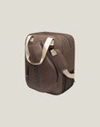 Cuera Oncourt Bagpack small in Walnut, flat lay front view