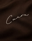 Cuera Oncourt Soft Bra Top in Dark Brown, fabric detail