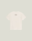 Cuera Oncourt Slit Top SS in Off White, flat lay front view