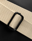 Cuera Padel Racket Sleeve in Black, hardware and clip detail