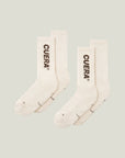 2-pack Cuera Padel Socks - Off-White / Dunkelbraun