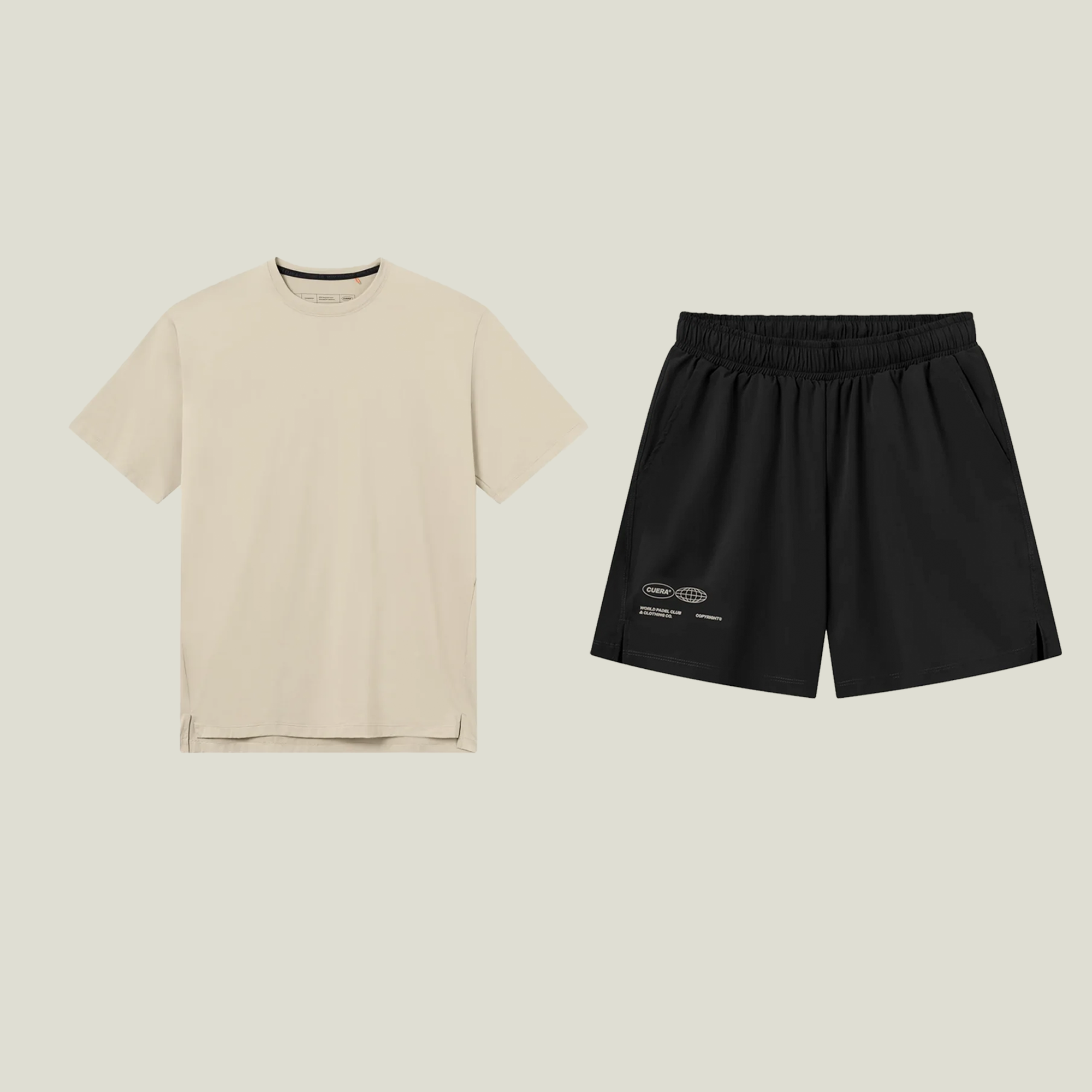 Oncourt Shorts &amp; T-shirt - Grey &amp; Black