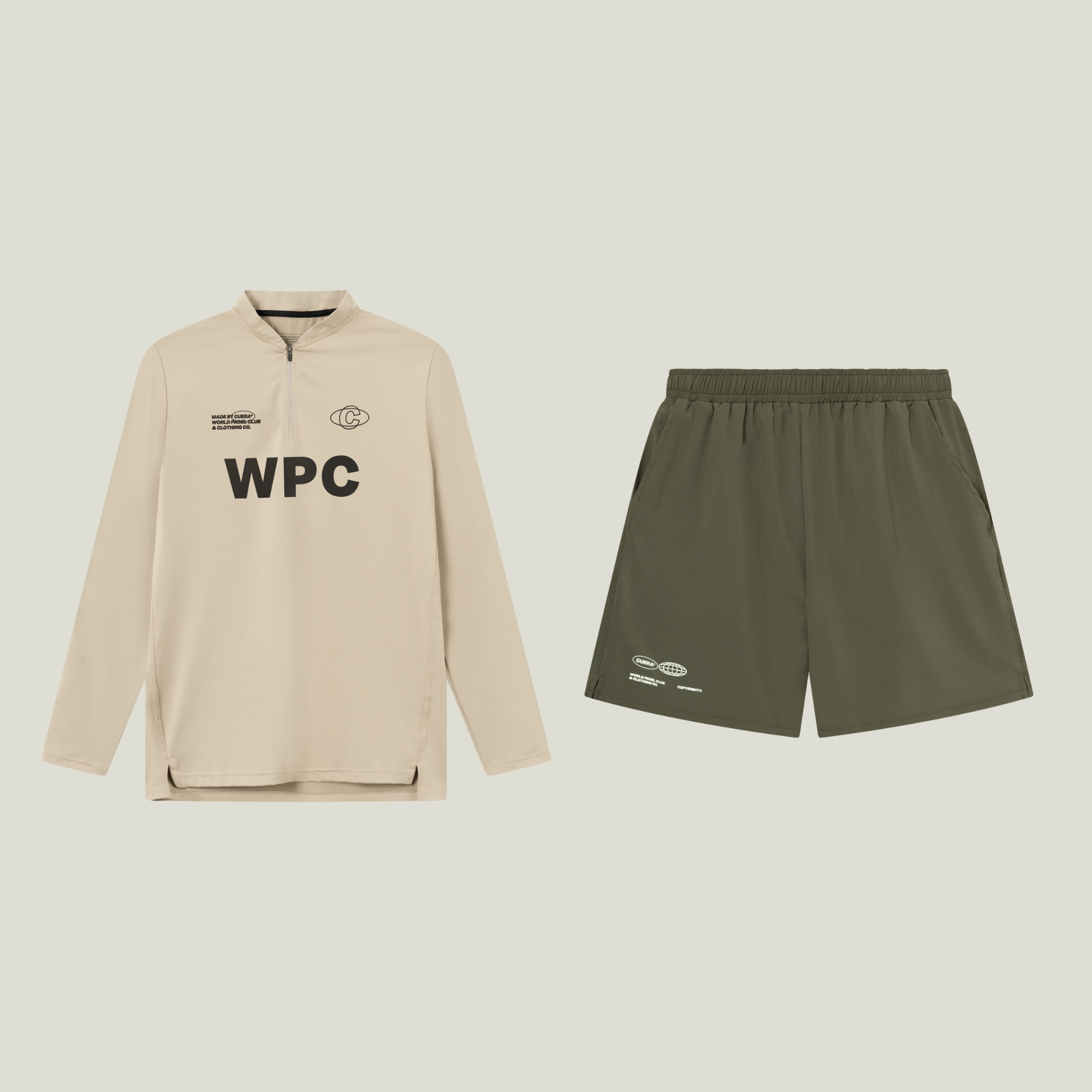 Oncourt Shorts &amp; LS - Army &amp; Sand