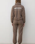 Offcourt Cuera Half Zip Sweat - Walnut