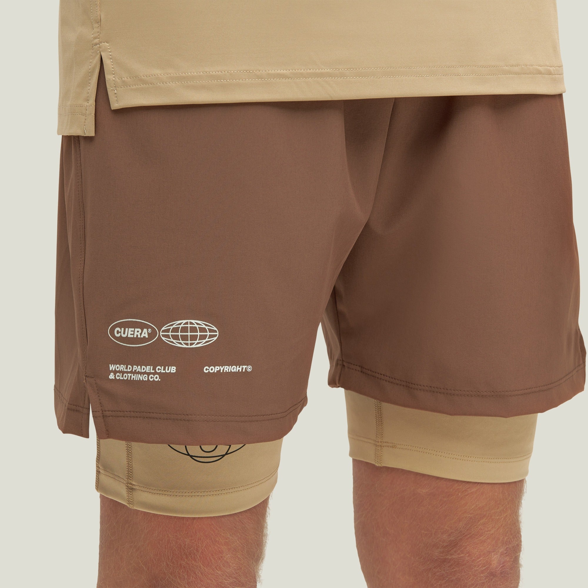 Mens Active Globe Shorts - Espresso