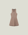 Oncourt Dress & Tights - Brown & Grey