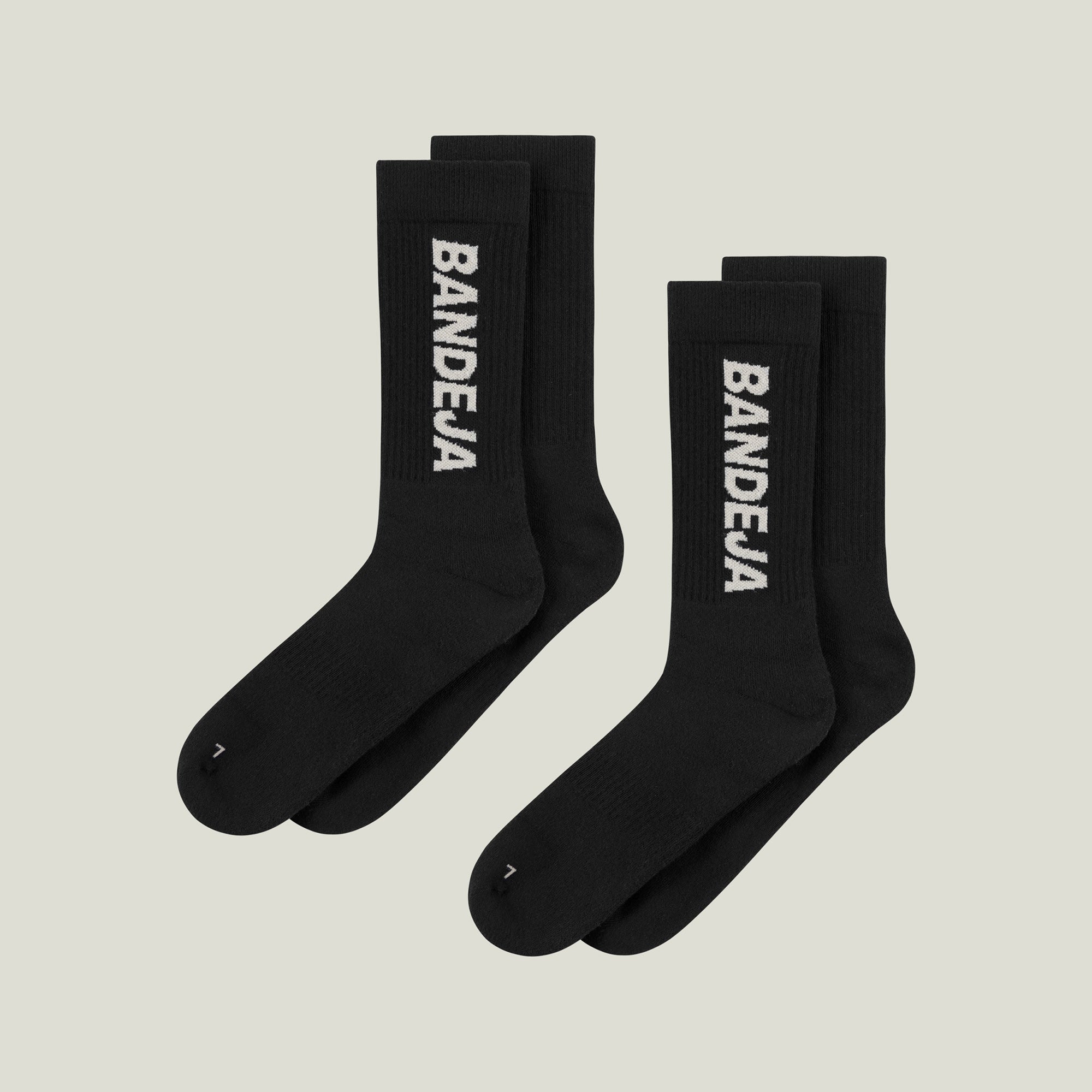 4-Padel Crew Socks - Black