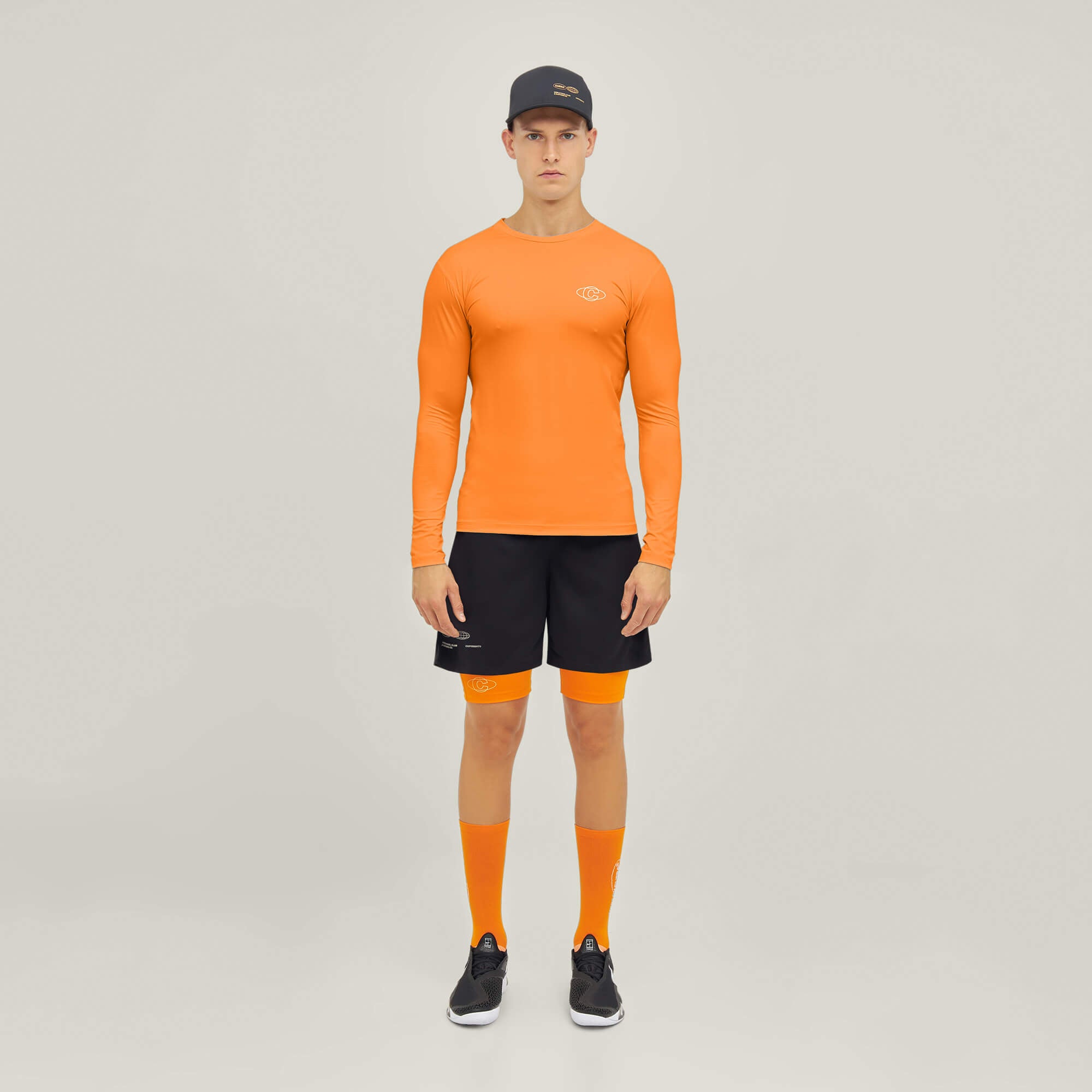 Oncourt LS Layer T-Shirt - Orange