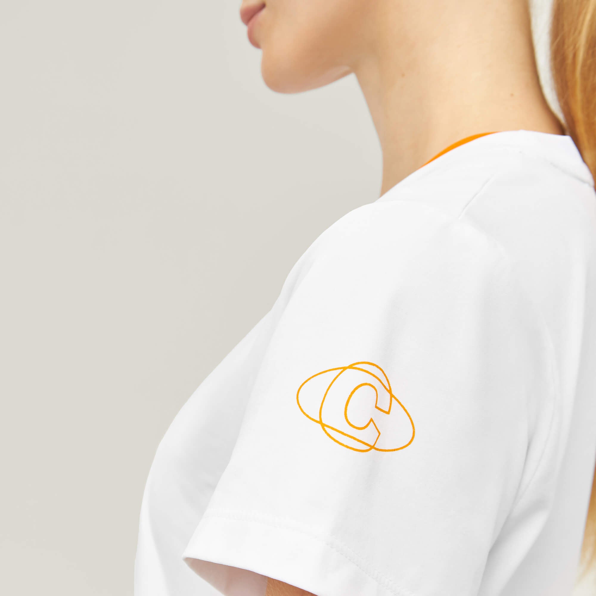 Oncourt Crop WPC  T-Shirt - White