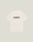 Active Light Weight T-Shirt - Off White w. Navy/Green