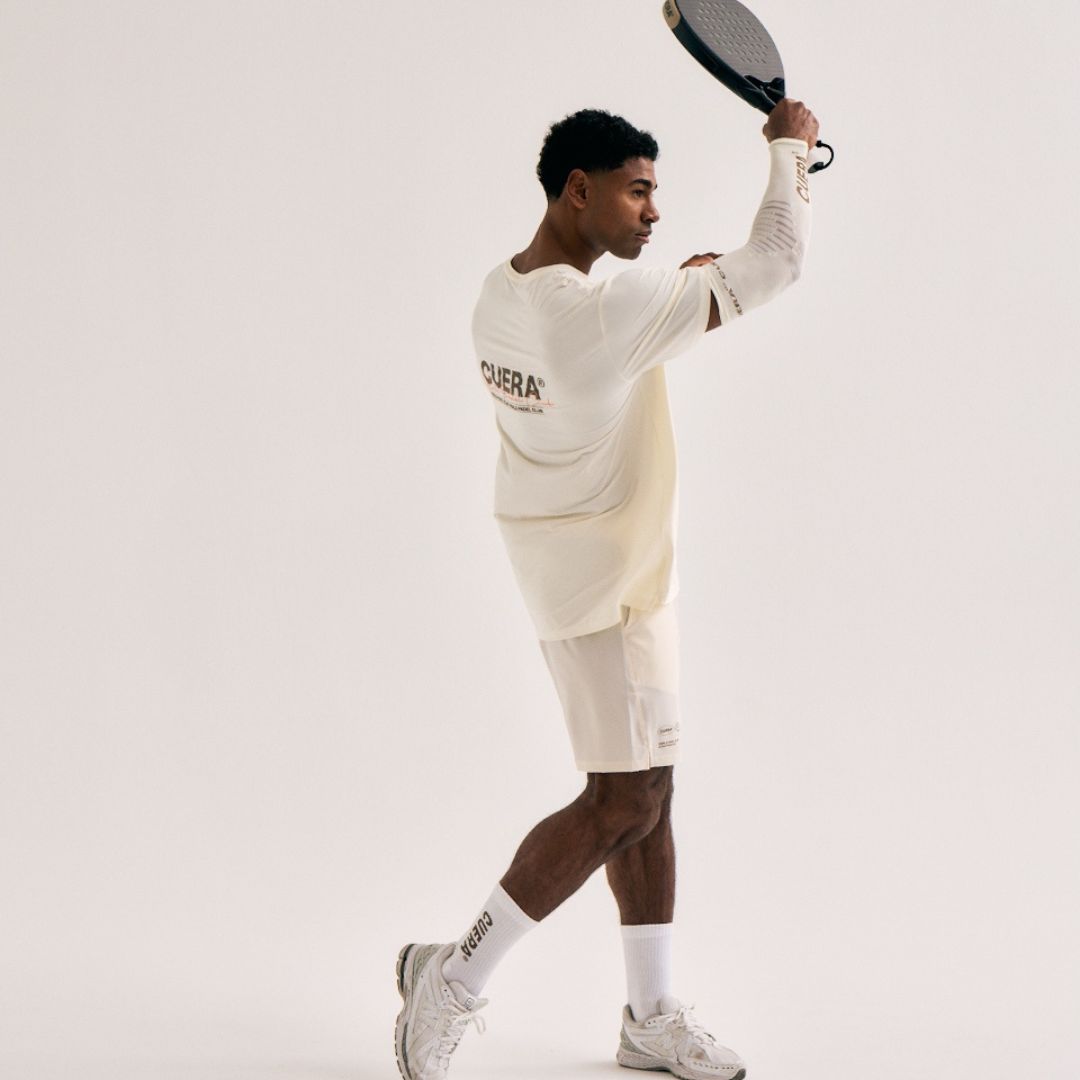 Active Light Weight T-Shirt - Off White/Walnut