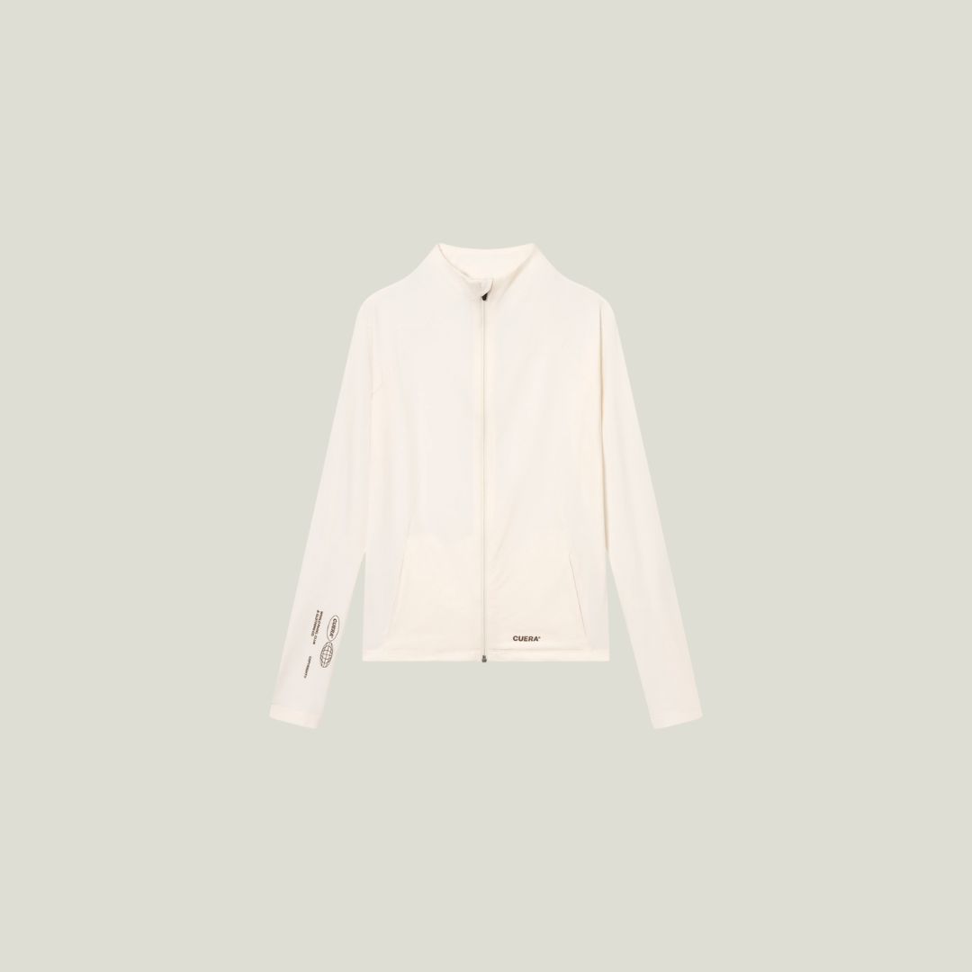Active Cuera Zip Cardigan - Off White