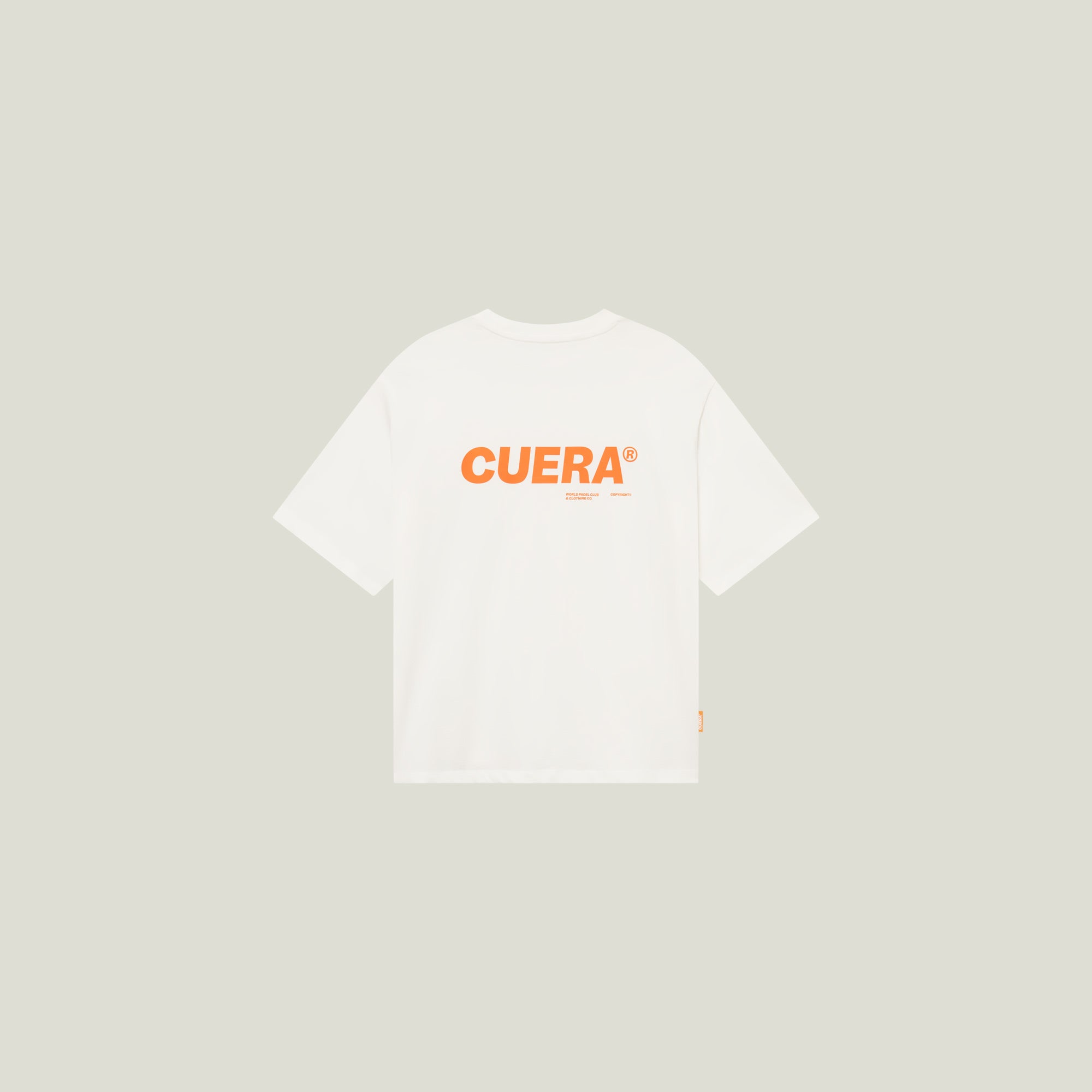 Offcourt Logo T-Shirt - Off White w. Orange