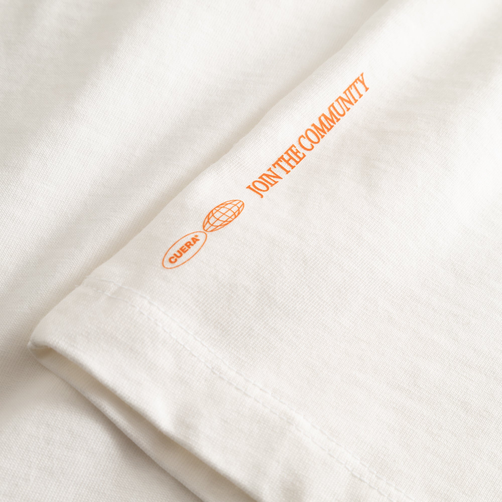 Offcourt Logo T-Shirt - Off White w. Orange