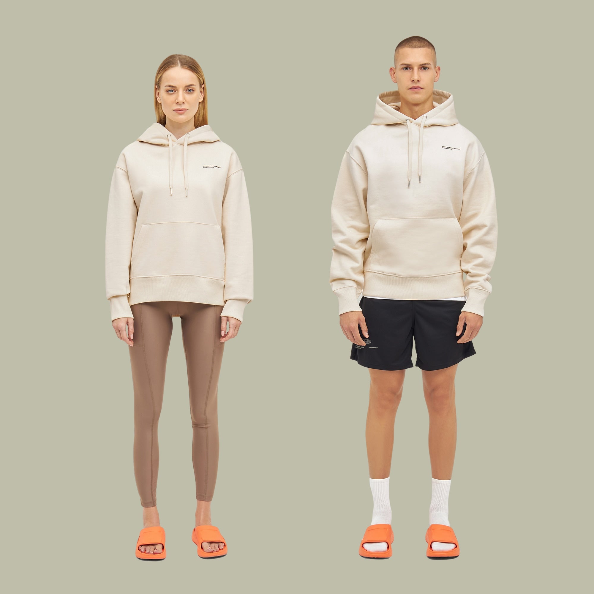 Relaxed Heavy Offcourt Hoodie - Off White