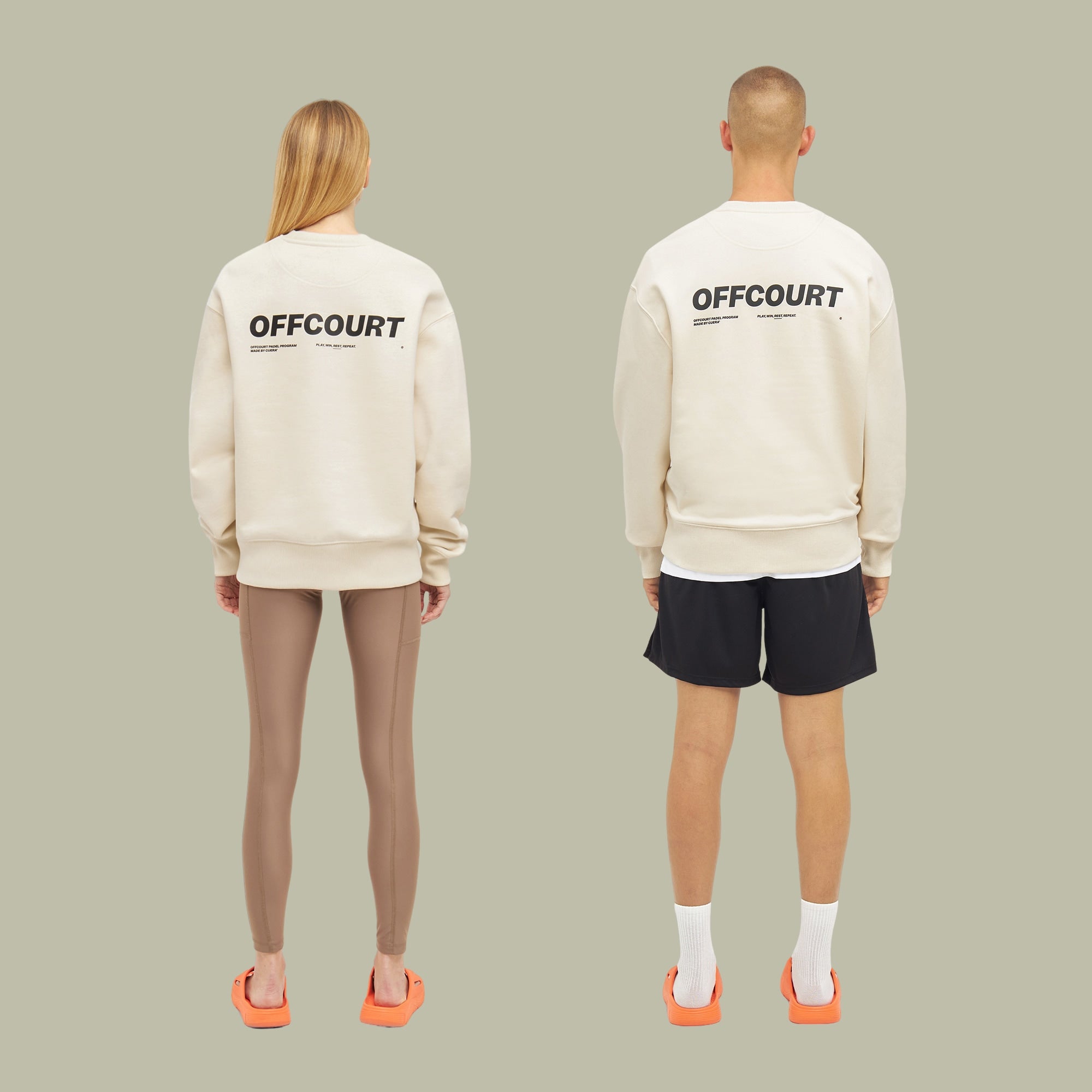 Relaxed Offcourt Crew - Off White