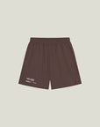 Mens Active Globe Shorts - Dark Brown