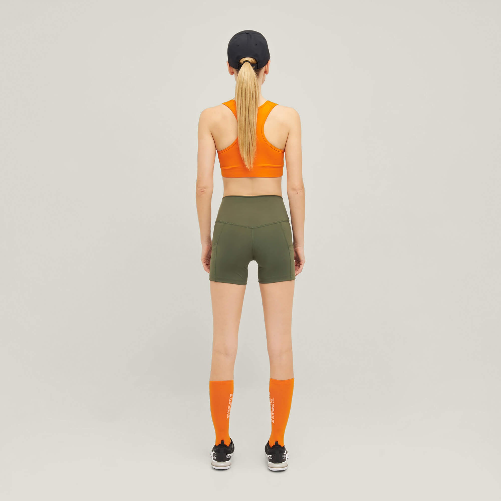 Aktive korte tights - Army