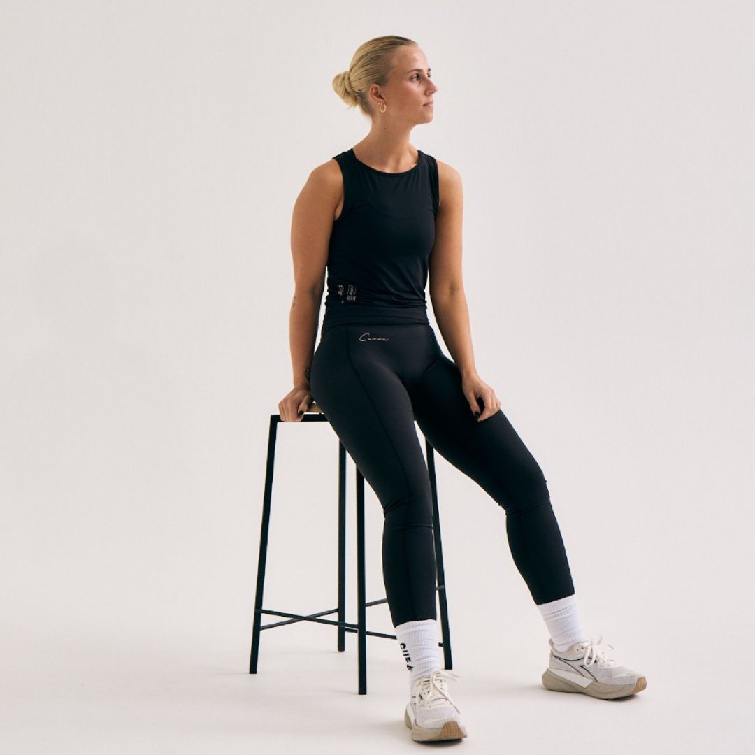Active Logo Tights Long - Black