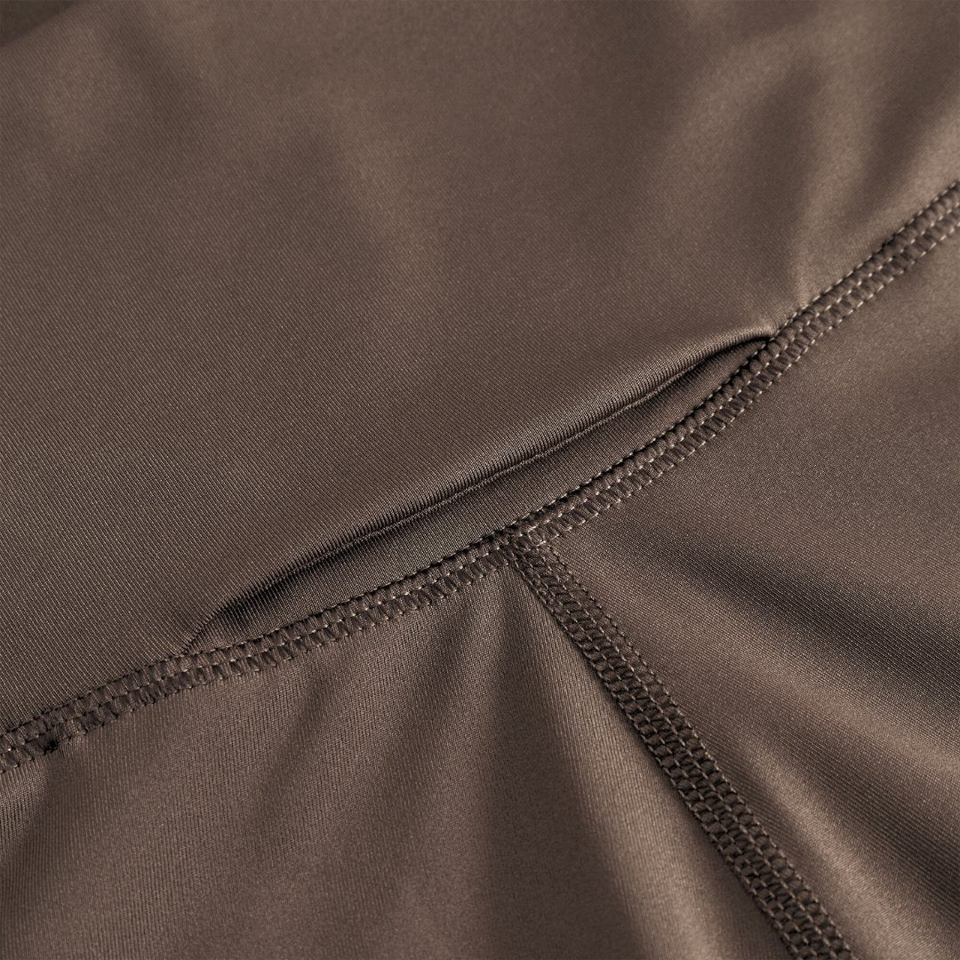 Active Logo Tights Long - Dark Brown