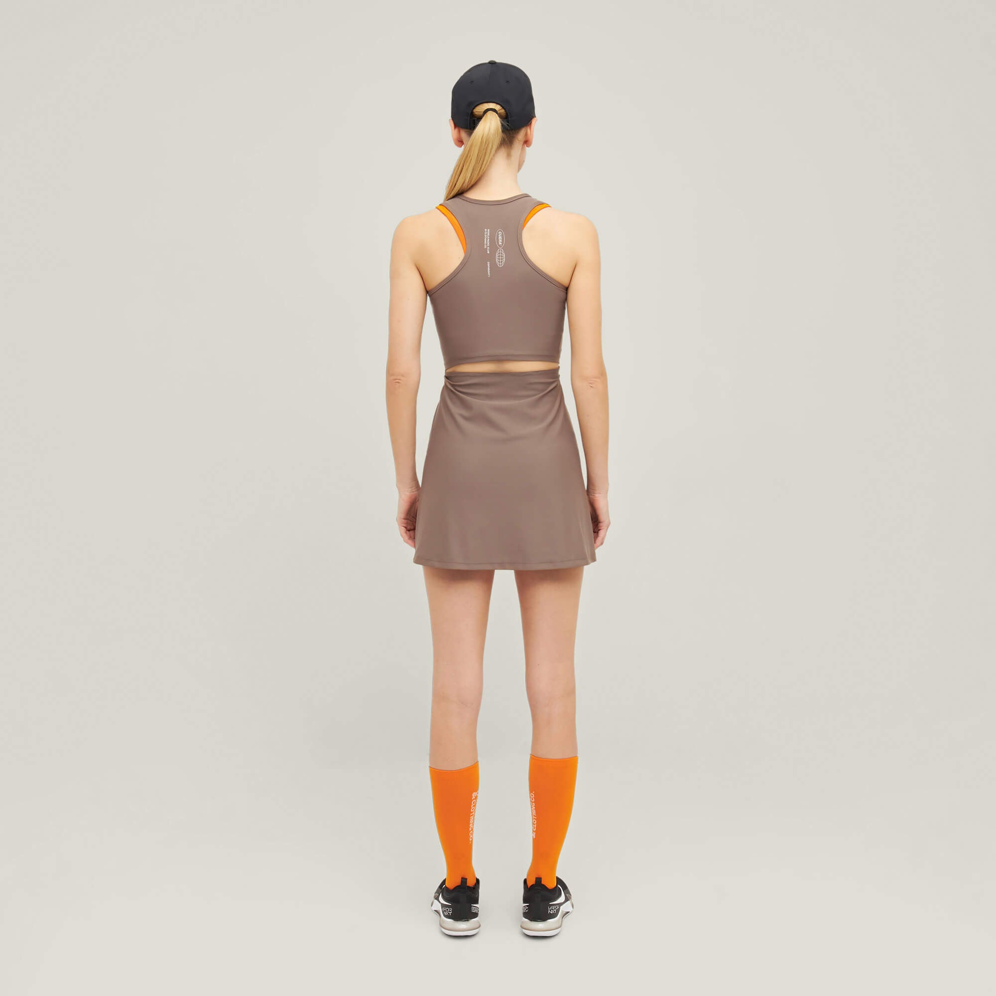 Oncourt Globe Dress - Brown