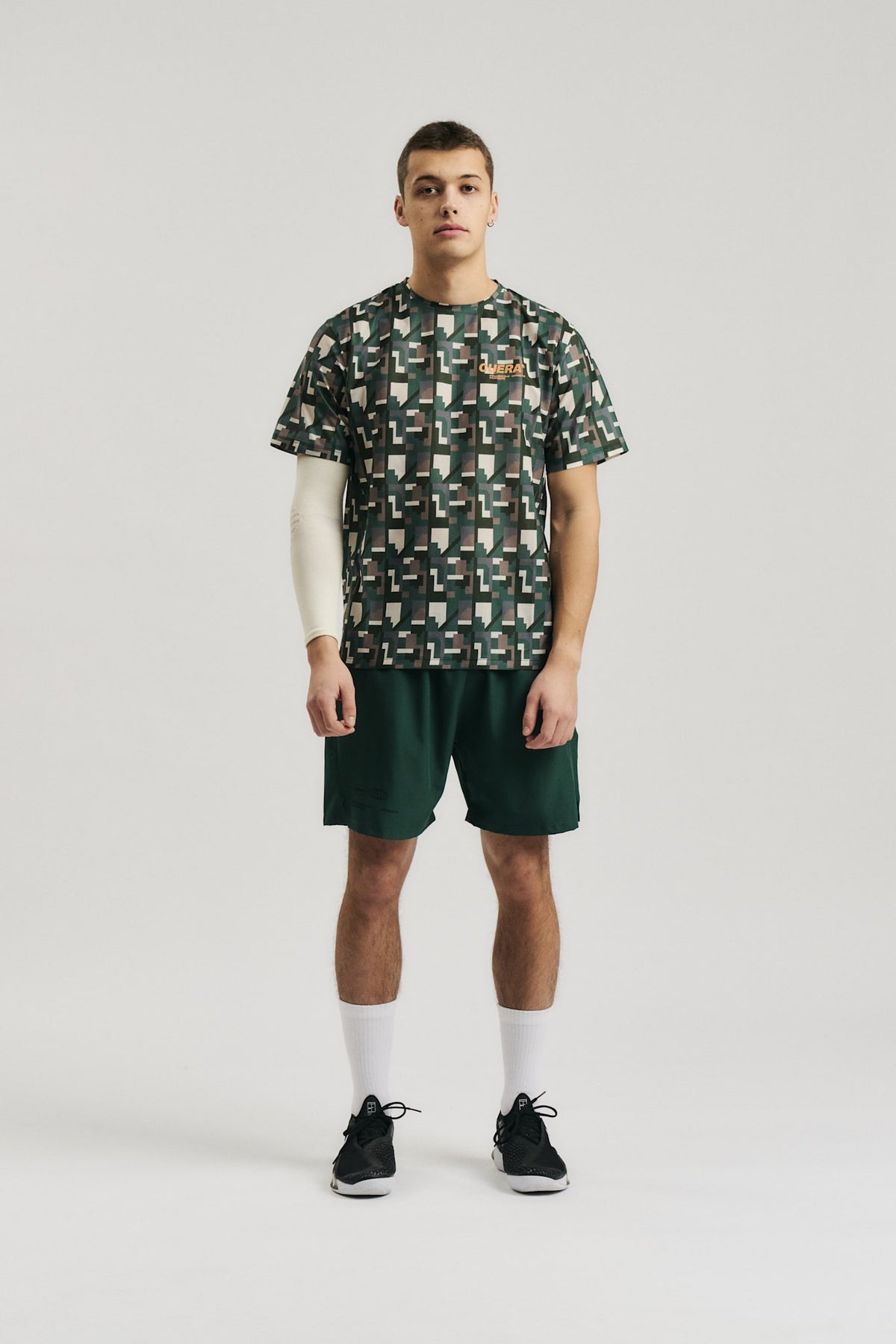 Oncourt Breathe Camou T-Shirt - Camou Orange Print
