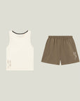 Oncourt Offwhite and Walnut Female Uniform Bundle