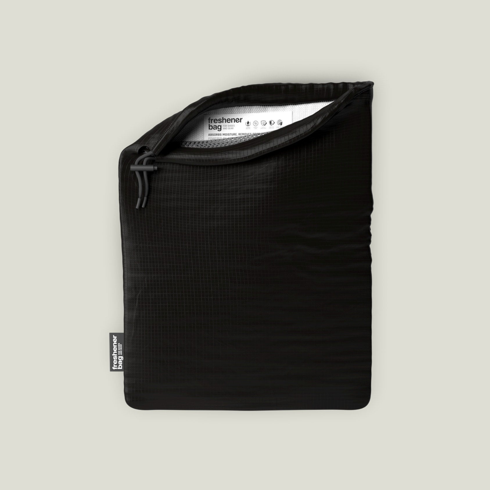 Smell Well Freshener bag, Solid Black -