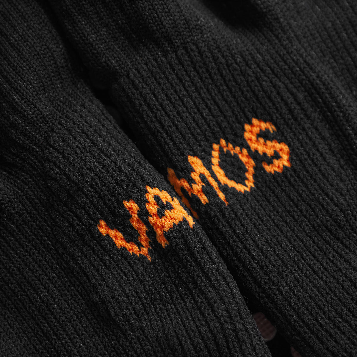 Cuera 2-Pack Grip Sock in Black, logo print detail