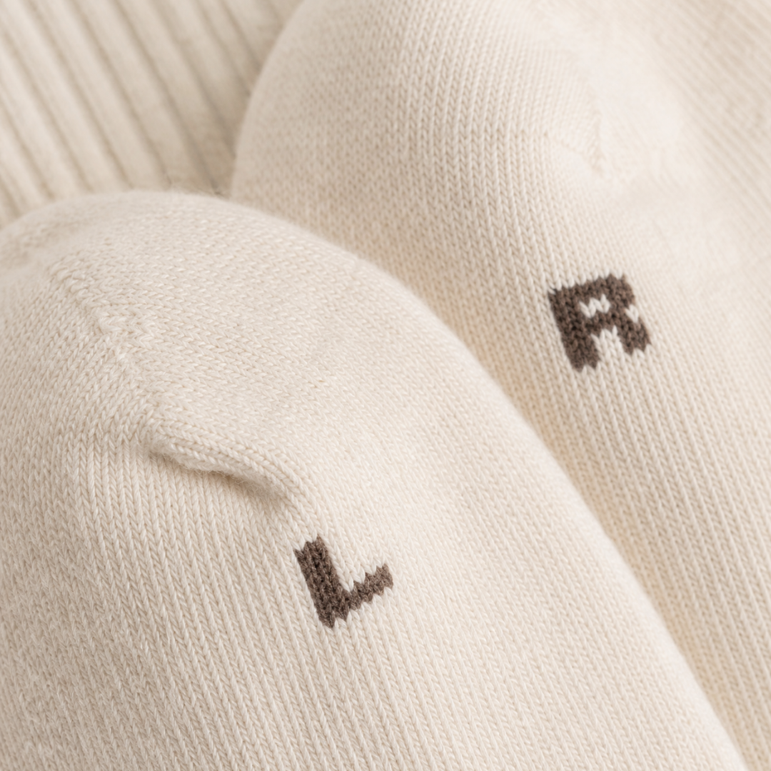 Cuera 6-pack Cuera Socks, neck label and care tag detail