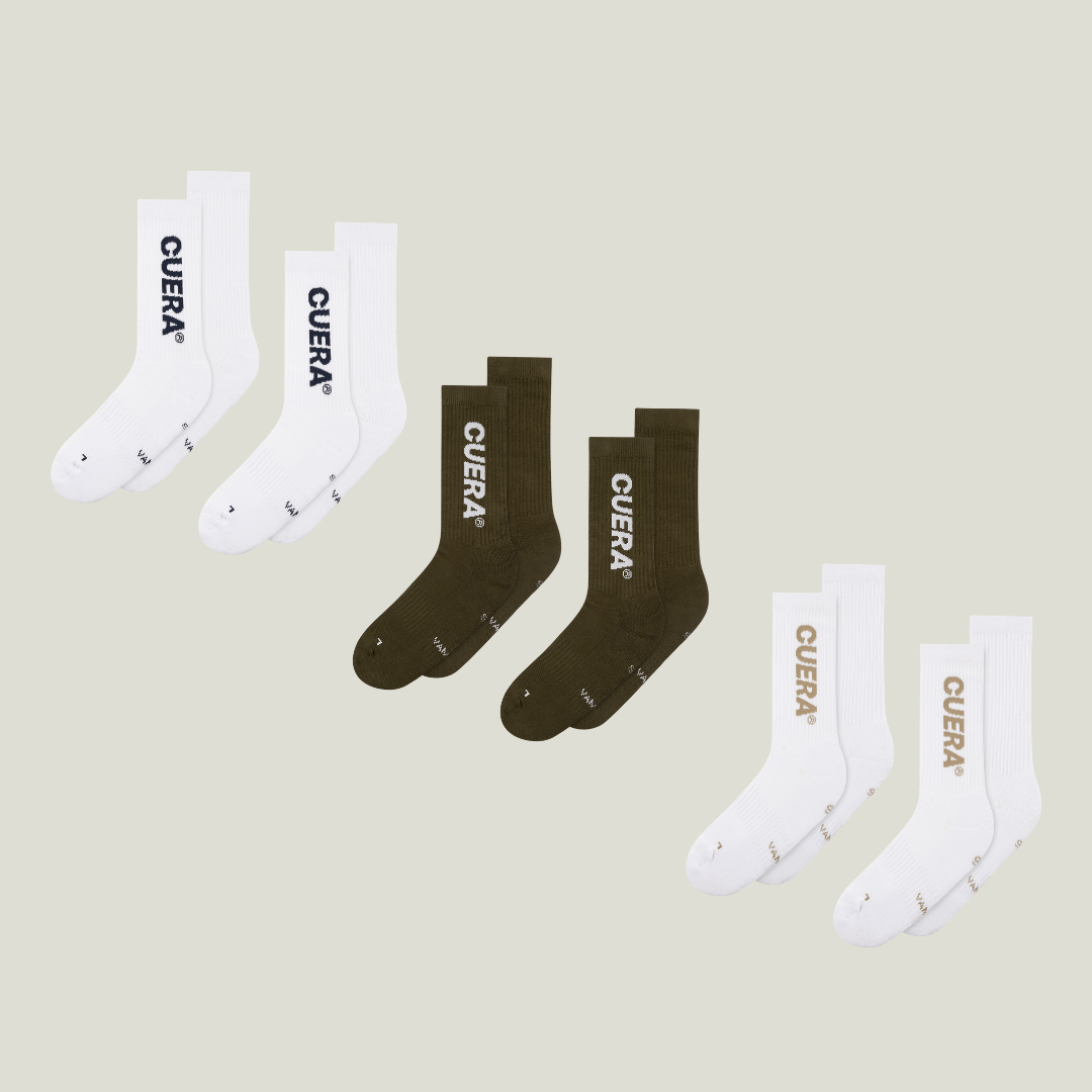 Cuera 6-pack Cuera Socks, flat lay front view