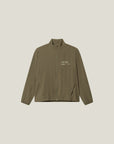 Cuera Active Cuera Track Jacket in Army, flat lay front view
