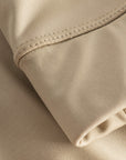 Fabric and strap detail of Cuera Active Made Bra in Grey