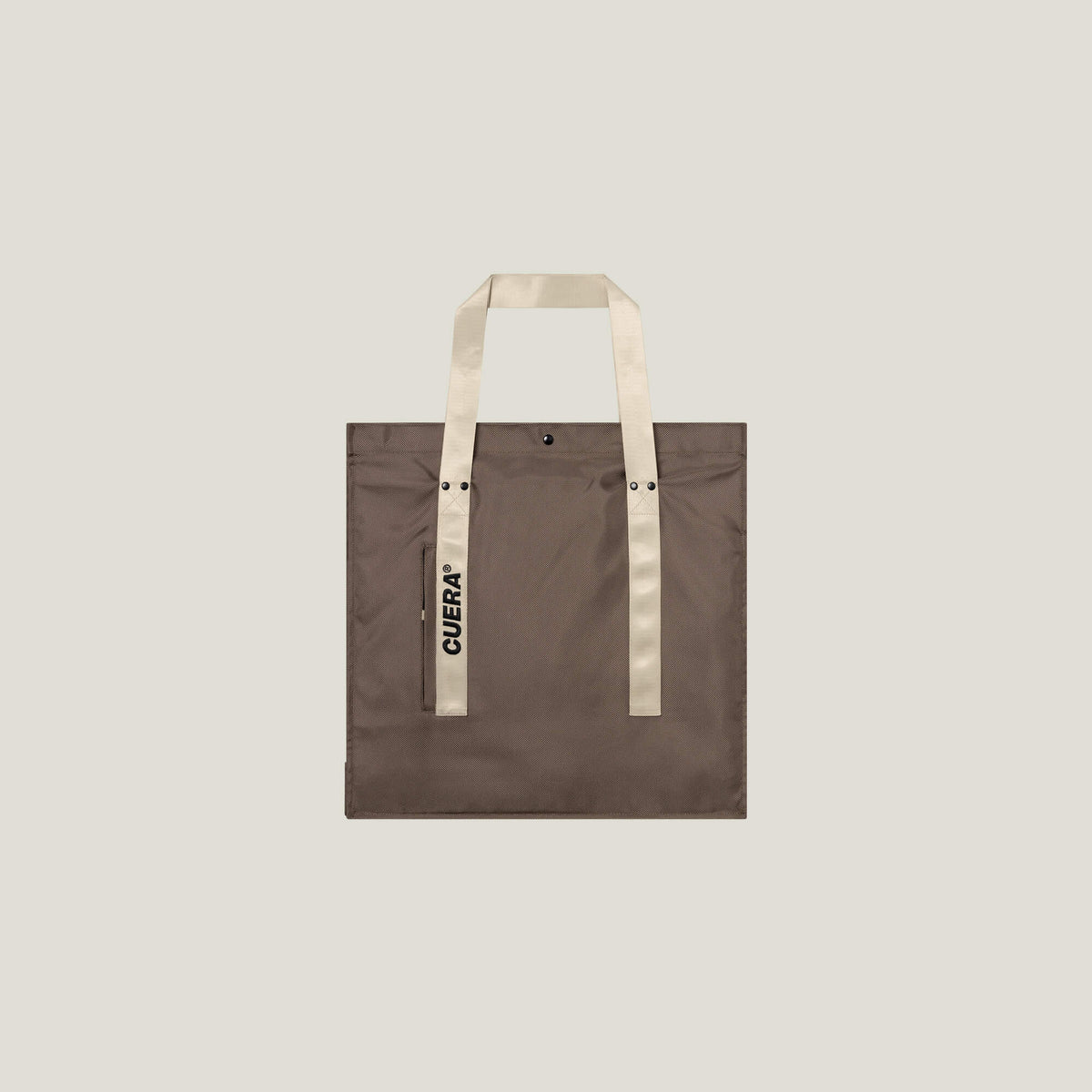 Cuera Active Totebag in Walnut, flat lay front view