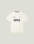 Cuera Active WPC Light Weight T-Shirt in Off White / Army, flat lay front view