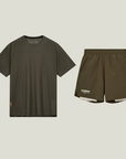 Cuera Breathe Active Unifrom in Army, flat lay front view