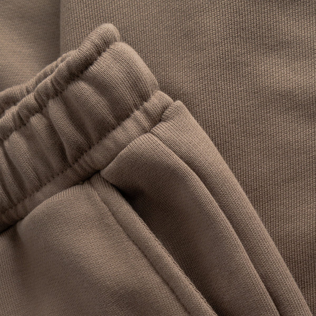 Cuera Offcourt Cuera Sweat Pants in Walnut, fabric detail