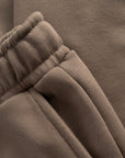 Cuera Offcourt Cuera Sweat Pants in Walnut, fabric detail