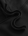 Cuera Offcourt DeKarl Hoodie in Black, flat lay back view